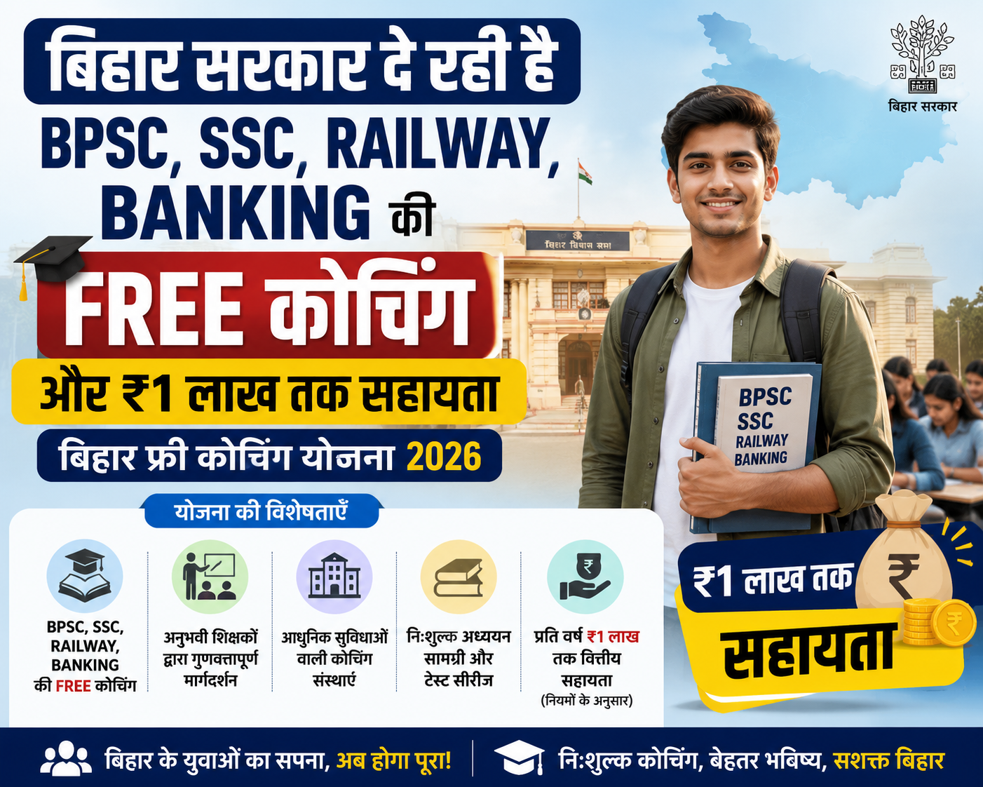 Bihar Free Coaching Yojana 2026: