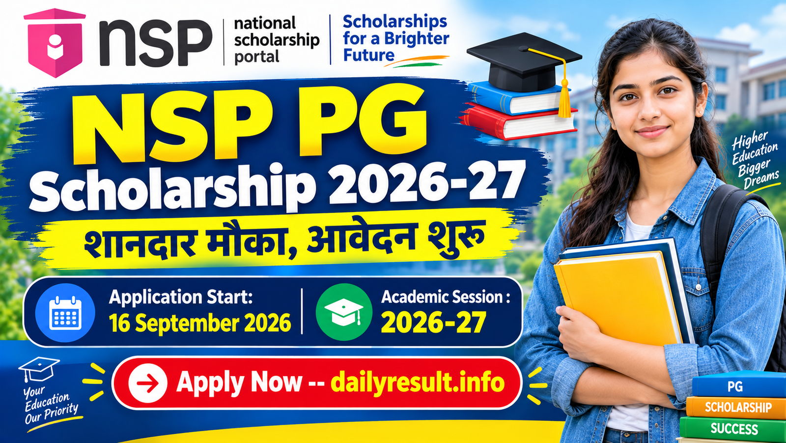 NSP PG Scholarship 2026-27