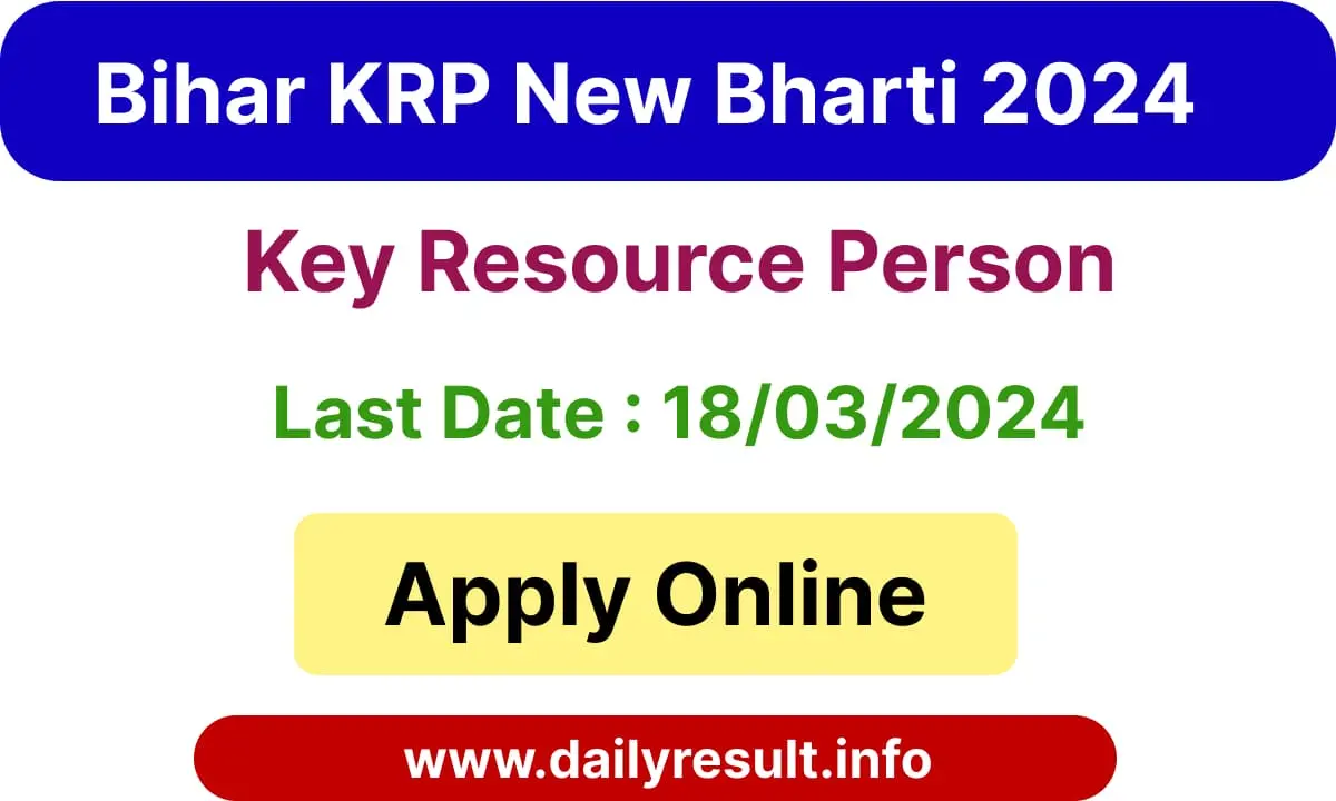 About- Bihar KRP Recruitment 2024: