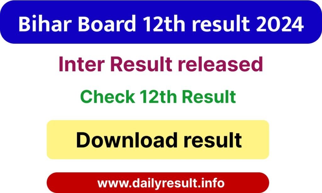 Bihar Board Inter 12th result