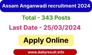 Assam Anganwadi recruitment 2024