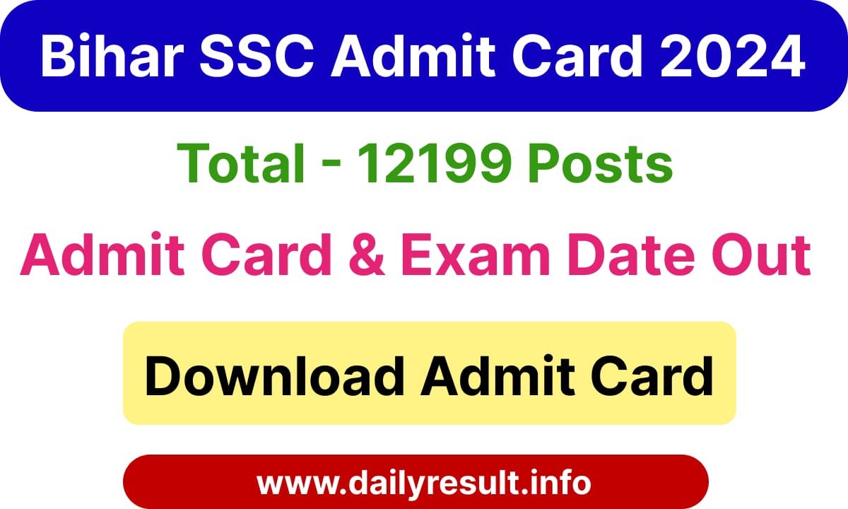 Bihar SSC Admit Card